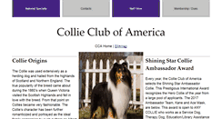 Desktop Screenshot of collieclubofamerica.org
