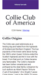 Mobile Screenshot of collieclubofamerica.org